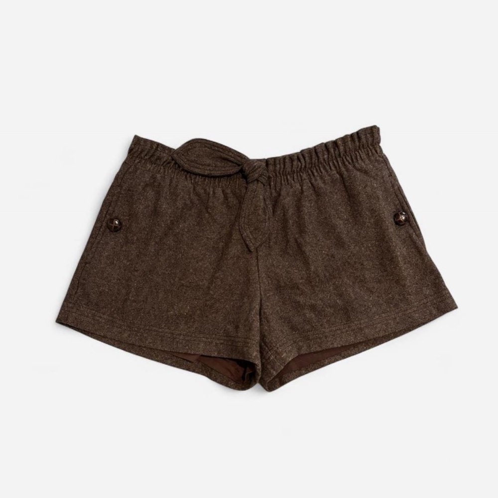 60%Wool Lux Brown Women's Shorts